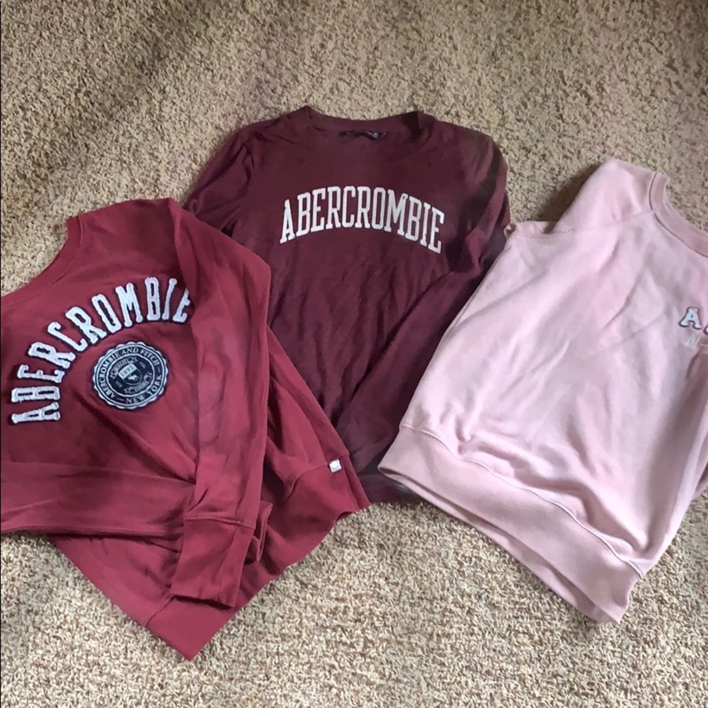 Lot of three Abercrombie and Fitch tops